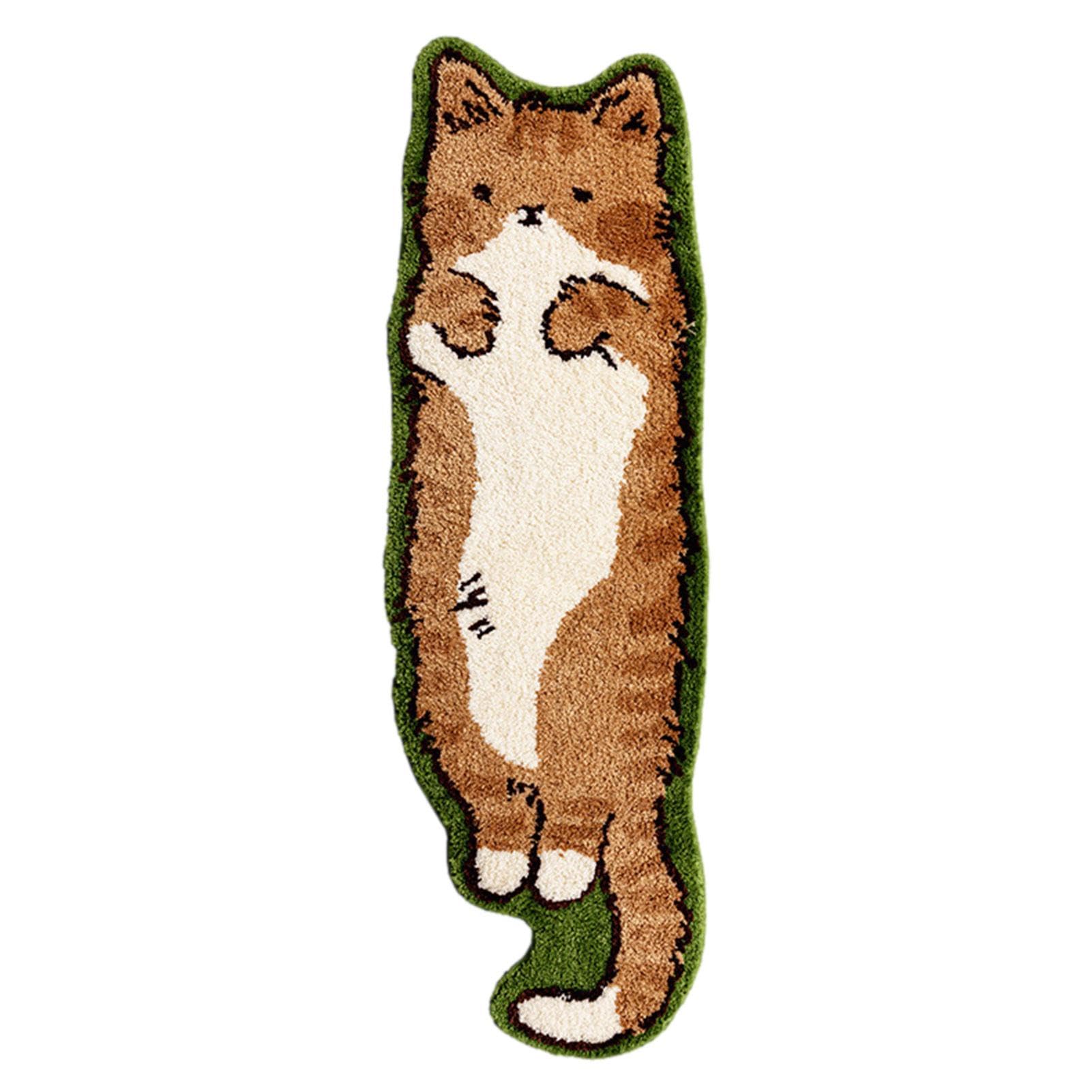 Tapis de bain chat super absorbant antidérapant pour chambre et salon