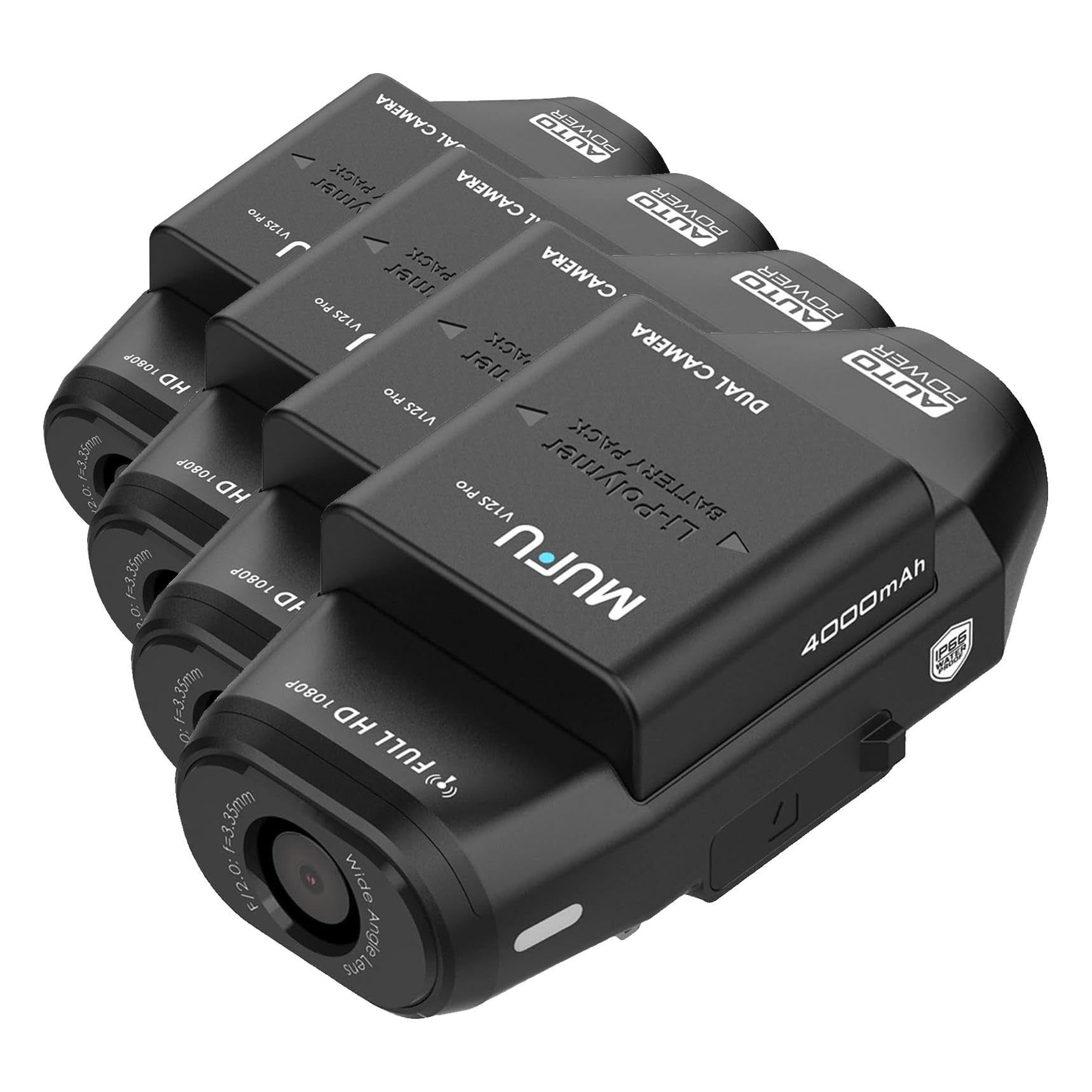 Amazon | MAXWIN ドライブレコーダー バイク用 前後2カメラ録画 装着