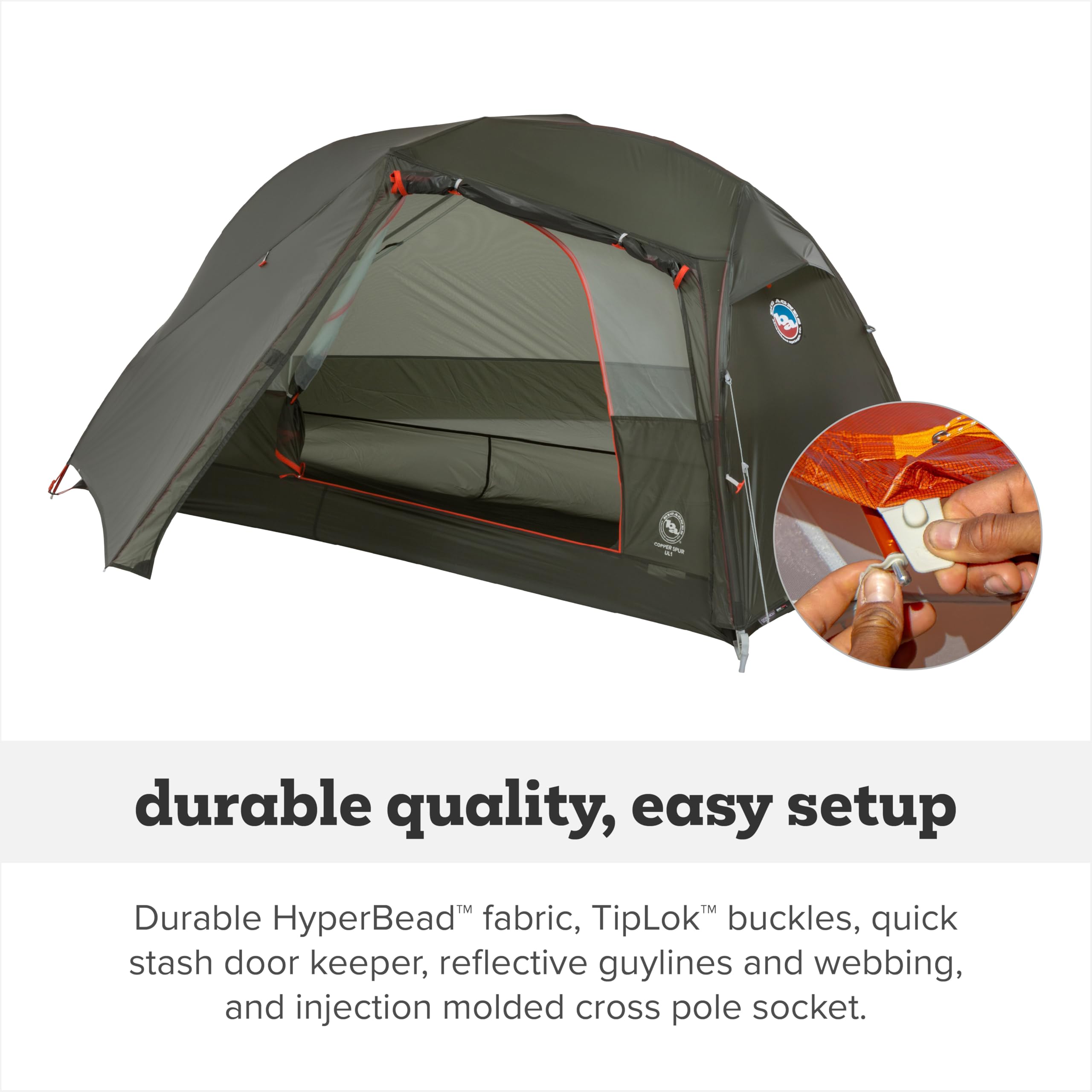 Amazon.com: Big Agnes Copper Spur UL - Backpacking Tent For Camping, 3  Season, Ultralight, Waterproof, Anodized Poles, Lichen Green, 1 Person :  Sports & Outdoors