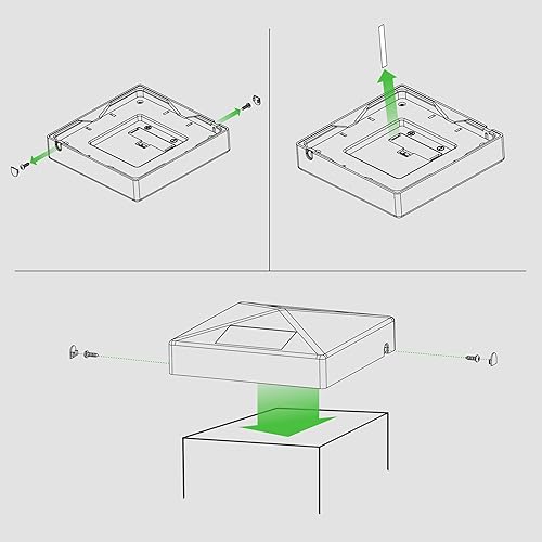 Miniatura 9 de Classy Caps 4x4 Blanco PVC Pirámide Solar Post Cap