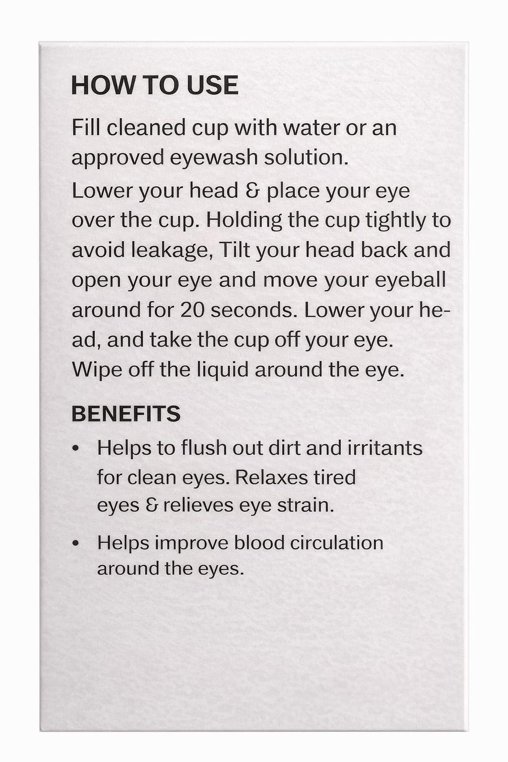 Genius Plus iCool Crystal Eyewash Cup, Eye Cleaning Solution Cup for Flushing Dirt and Irritants, Relieves Eye Strain, Improves Blood Circulation I 4 Pieces