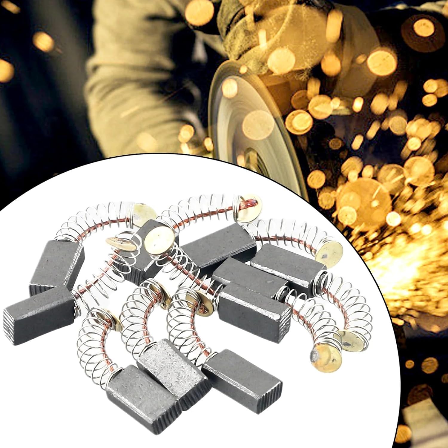 Carbon Brush 100/150pcs 5 * 8 * 15mm Grinder Carbon Brushes Motor Metal For Electric Power Drill Tool Accessories(100sets)