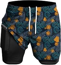 Herren Laufshorts 2 in 1 Shorts Gym Athletic Shorts Outdoor Marathon Workout Trainingsshorts
