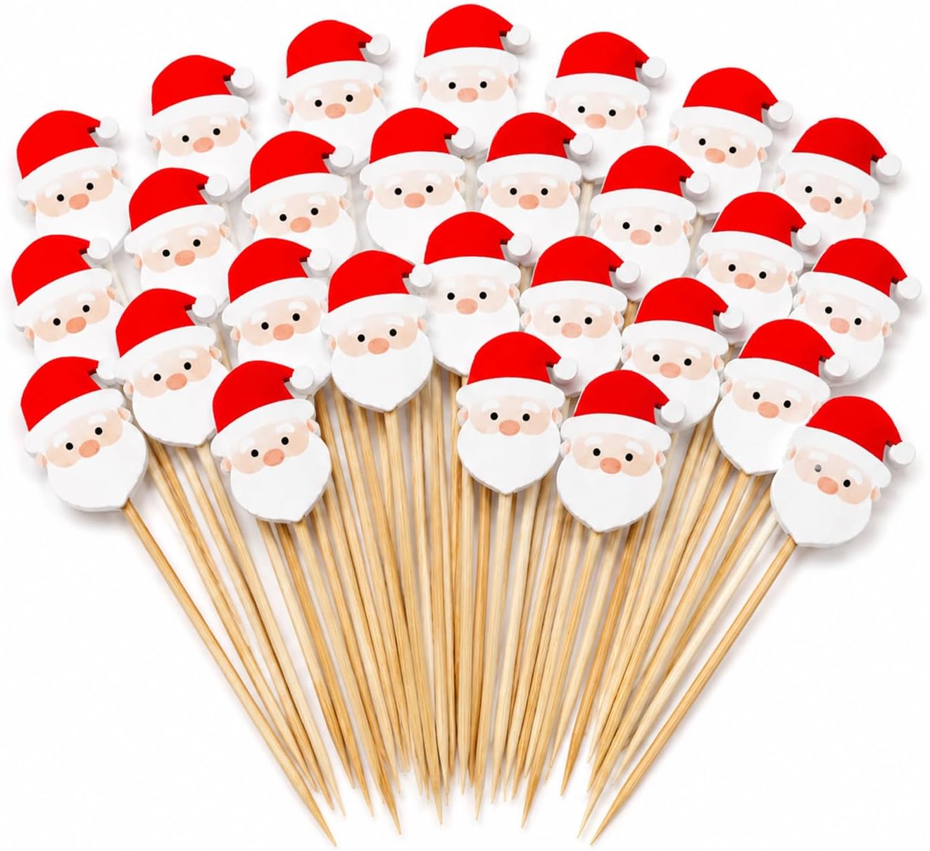 100Pcs Halloween Ghost Bamboo Toothpicks for Appetizers, Fancy Cocktail Picks for Drinks & Charcuterie Boards, Decorative Food Skewers Spooky Party Supplies, Hosting Essentials for Buffet Cake Pop