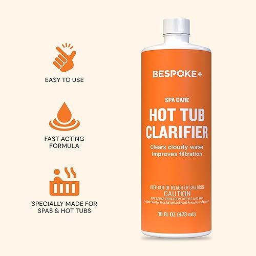 Miniatura 5 de Bespoke+ Clarificador de spa  Clarificador de bañera de hidromasaje para eliminar el agua turbia - 16 onzas líquidas (1 pinta)