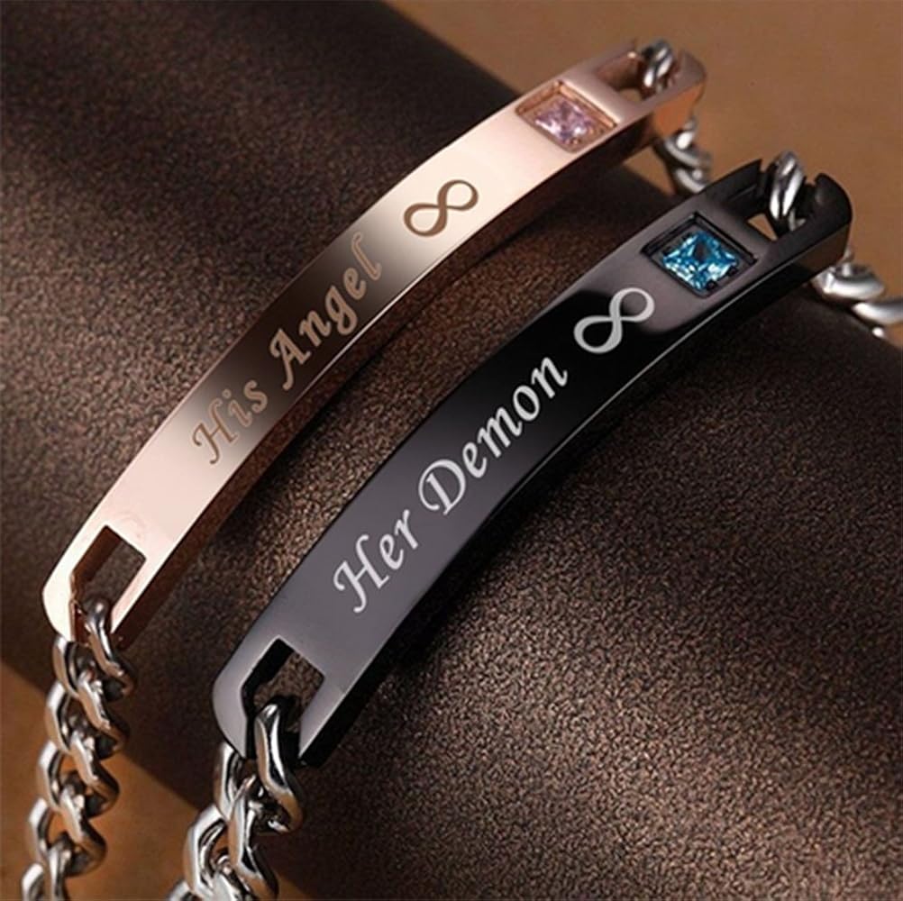 Pulsera Con Nombre Grabado Personalizado Para Hombre, Cadena De Malla Figaro De Acero Inoxidable Dorado, Pulseras Personalizadas, Regalo Para Joyería De Novio / Joyería Personalizada