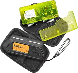 4 in 1 Protective Case for Flipper Zero Device and Wi-Fi Dev Board V1 ESP32-S2, Cover Set Accessories for Flipper Zero WiFi Dev Board - Black & Green