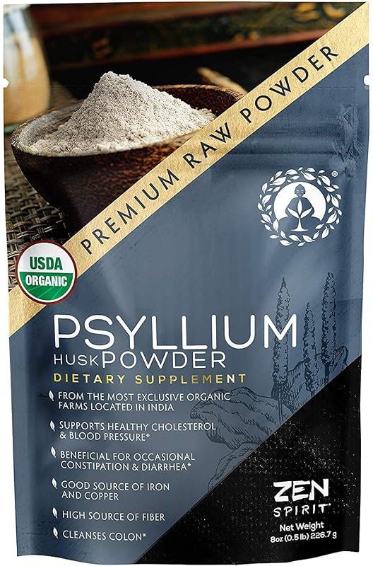 Zen Spirit Suplemento de fibra de psyllium em pó 237 g