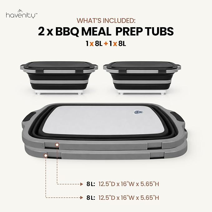 Contenedor plegable para alimentos 8L pack x2 miniatura 9
