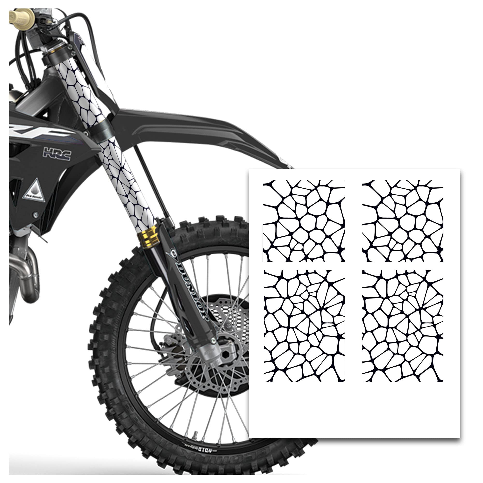 Amazon.com: MC MOTOPARTS Front Fork Tube Wrap Vinyl Graphics