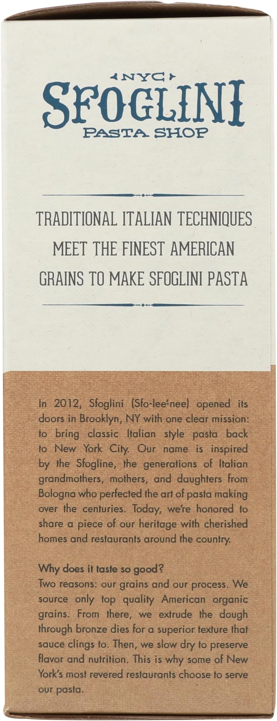 SFOGLINI Organic Whole Grain Radiators, 16 OZ