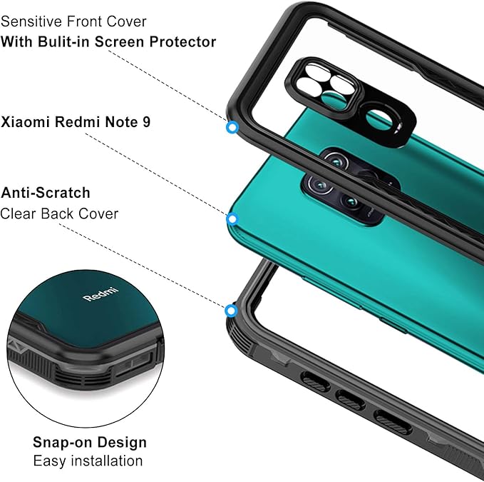 redmi note 9s waterproof case