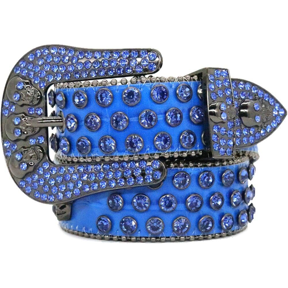 Ceinture à paillettes scintillantes et clous occidentaux ultra résistants