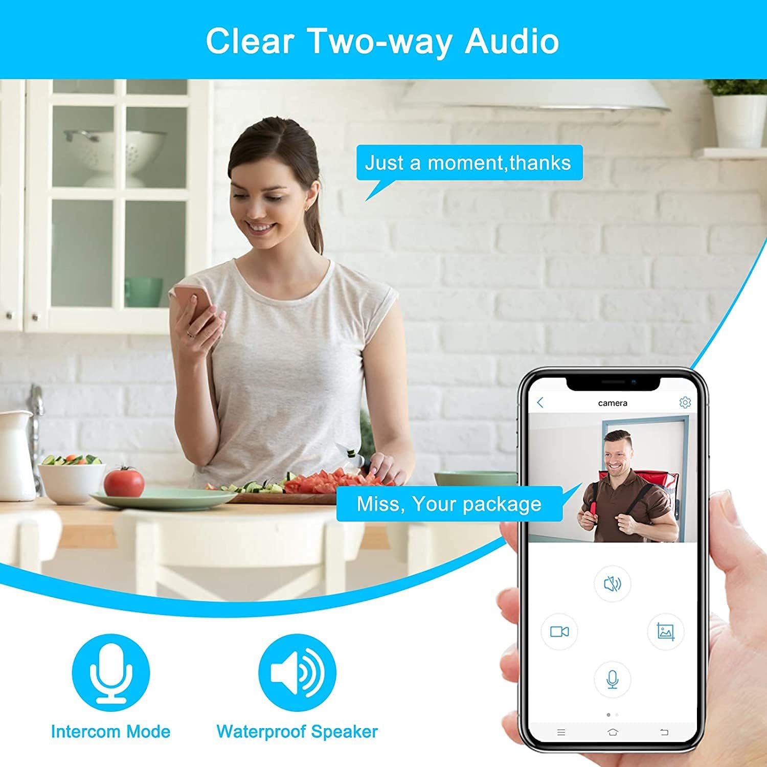 ANRAN camera with clear two-way audio feature