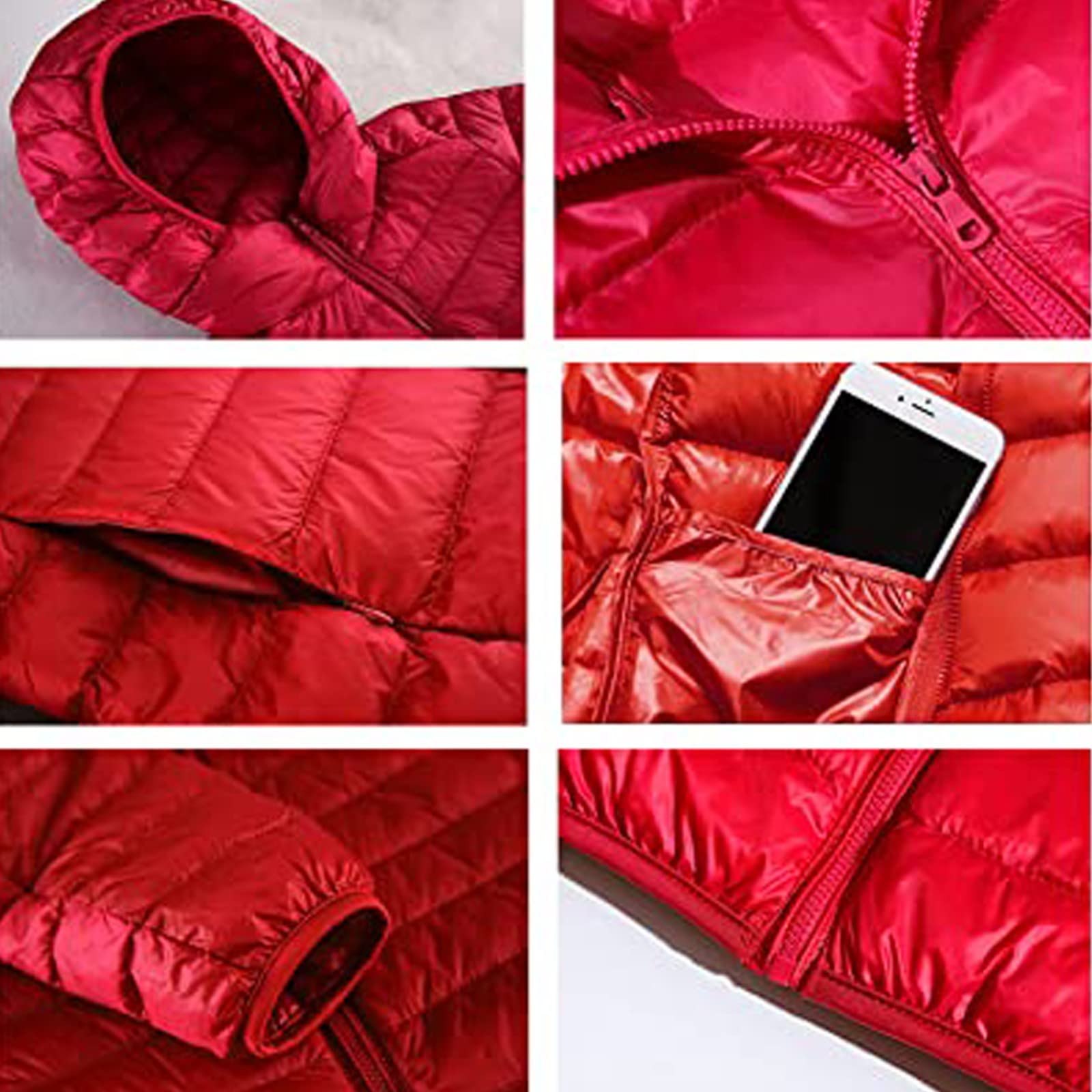 Lichtgewicht donsjack dames jas dames lichte donsjas lichtgewicht gewatteerde jas dames licht opvouwbaar donsjack vrouwen vederlicht donsjack donsjack oversized vrouwen dunne jas, A1 _ Oranje, XL