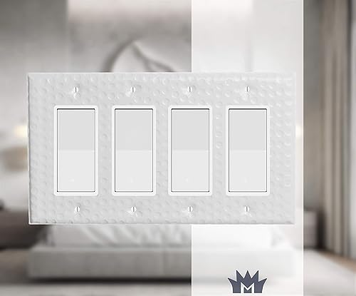 Miniatura 10 de Monarch - Placa de pared doble basculante martillado de cobre puro