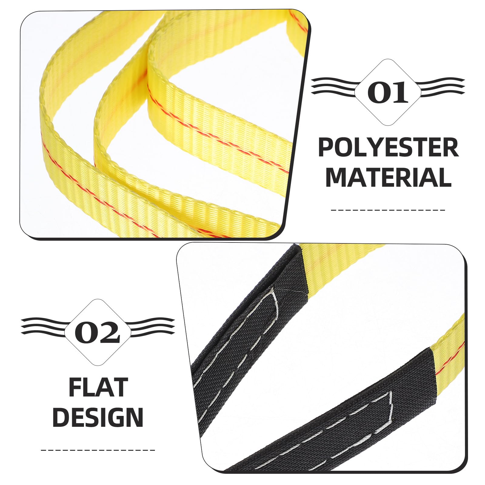 2 Stück Schwerlast Hebegurte aus Strapazierfähigem Polyester Flache Möbeltragegurte 2,5cm X Vielseitige Umzugs und Transportgurte mit Ösen