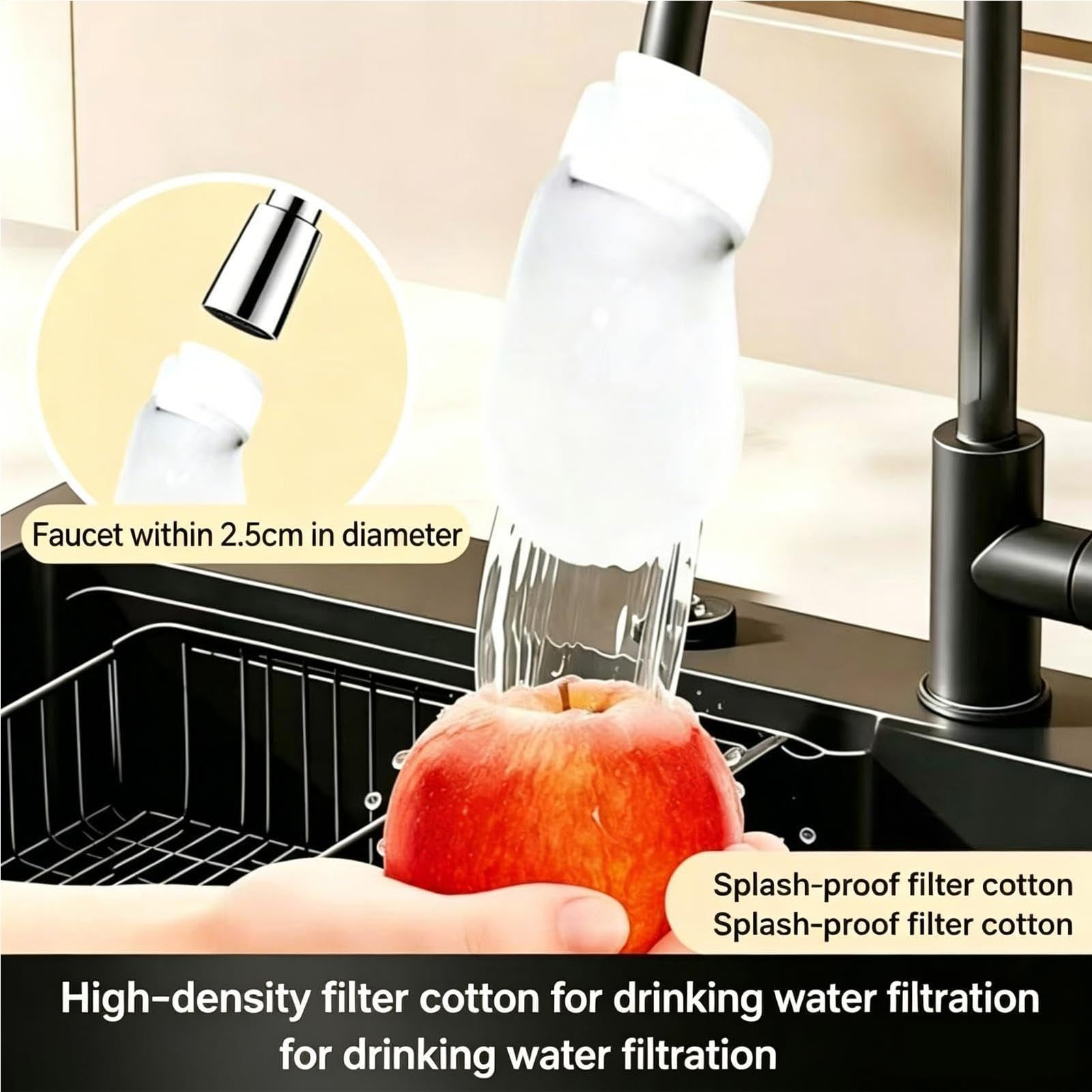 Juego de 20 bolsas de filtro para grifo, tela de 5 x 10 cm, cartucho de agua fría y caliente, protección de sedimentos | filtro de repuesto para residuos de arena y cal | accesorios de baño de cocina