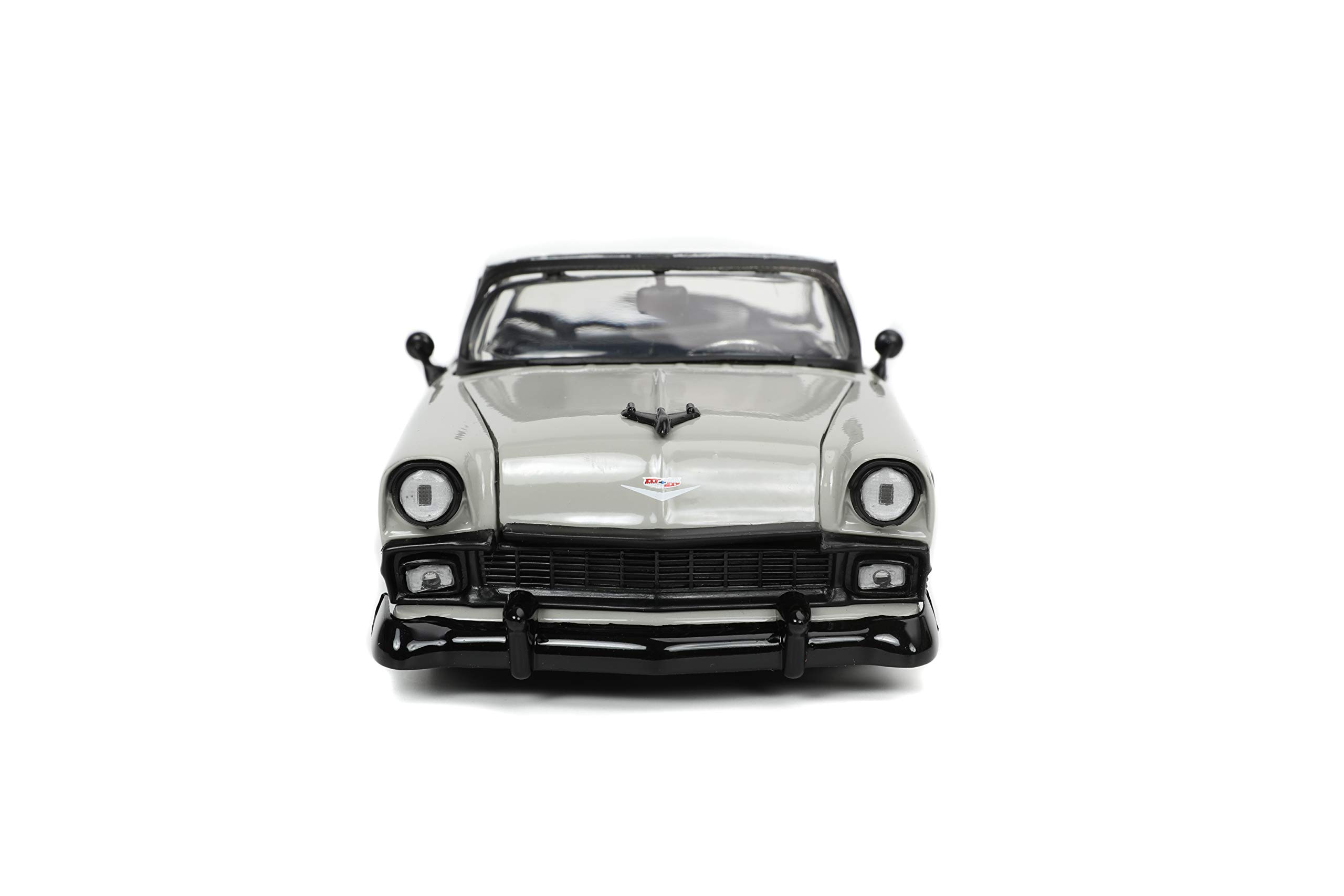Bigtime Muscle 1:24 1956 Chevy Bel Air Die-cast Grey White