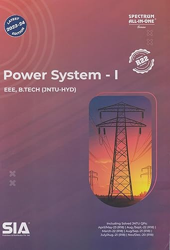 Power System-I EEE B.Tech II-Year I-Sem Jntu-Hyd (R22) Latest 2023-24 Edition
