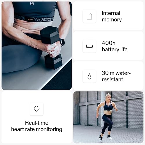 Vista 4 de Polar H10 Heart Rate Monitor Chest Strap - ANT + Bluetooth, Waterproof HR Sensor for Men and Women Negro