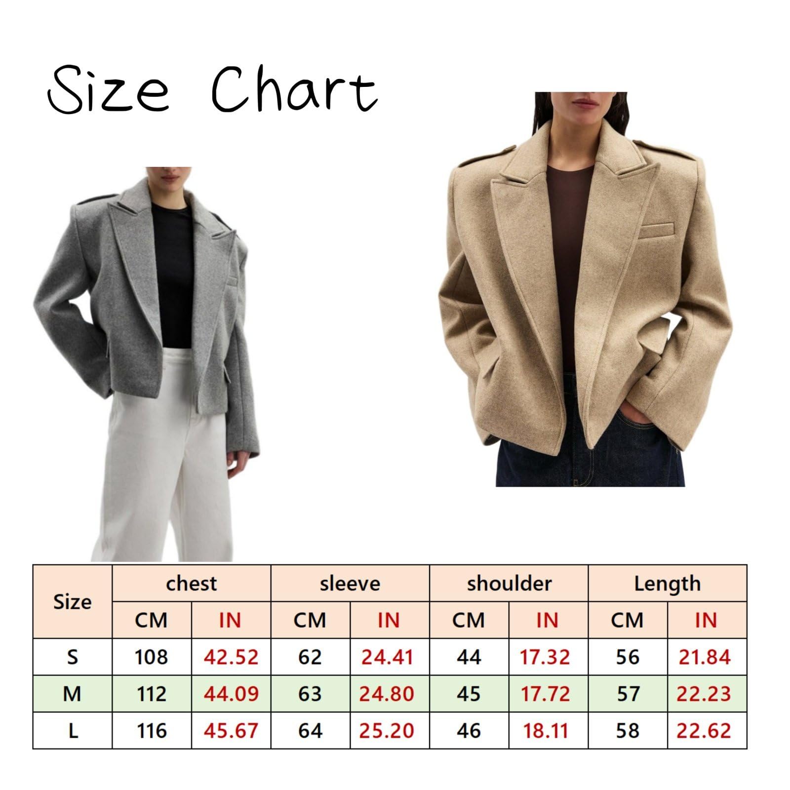 Blazer Casual Da Donna, Manica Lunga Modello Boyfriend Vestibilità Comoda Aperto Sul Davanti Giacche Corte