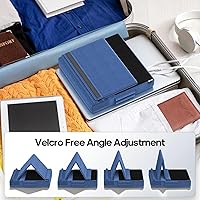 Vista 4 de KDD Tablet Pillow Stand, Multi-Angle Viewing Ipad Holder for Lap, Bed and Desk, Foldable Soft Pad Dock with Stylus Mount Compatible with Ipad Pro