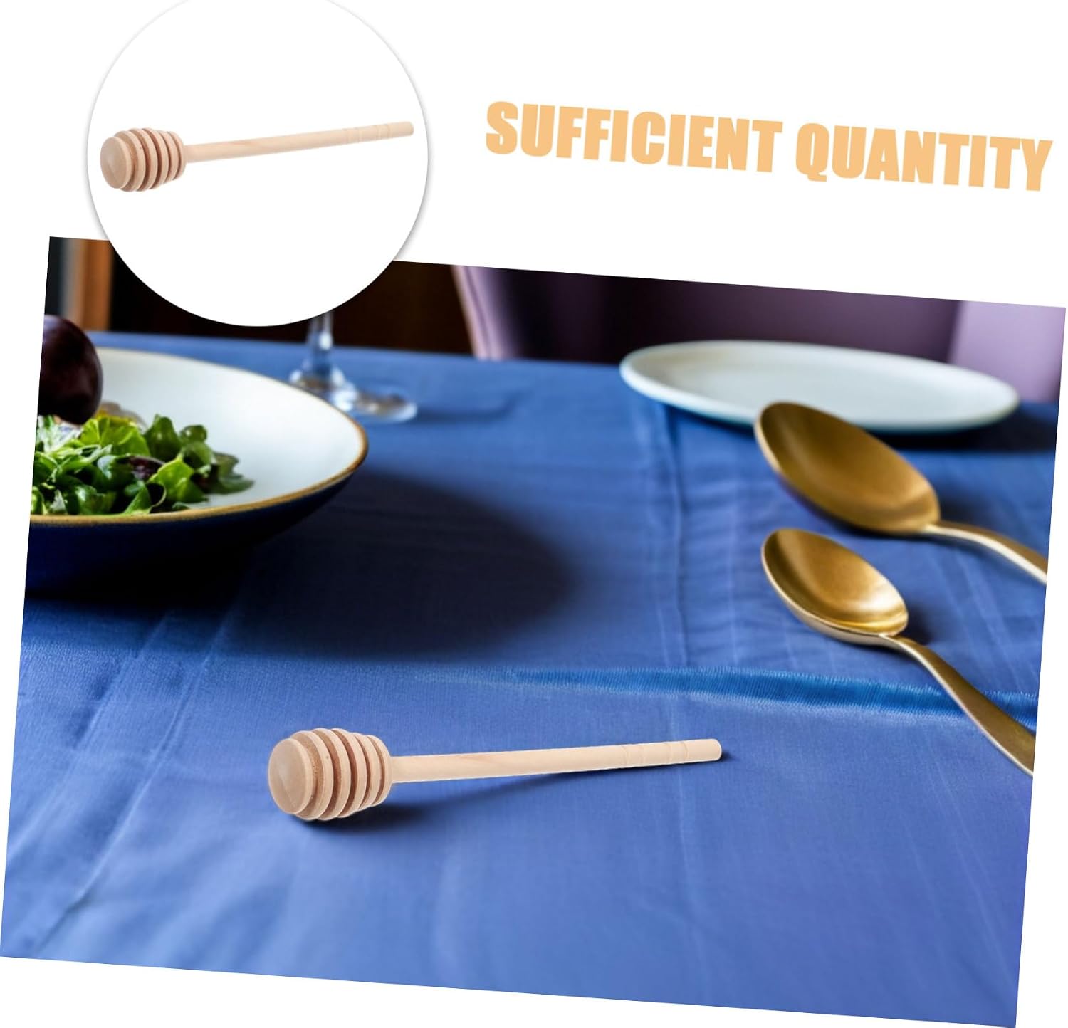 40pcs Wooden Honey Dipper Sticks for Viscous Liquids and Chocolate Lightweight Wood Honey Stirring Spoons with Elegant Farmhouse Style for Desserts and Maple Syrup