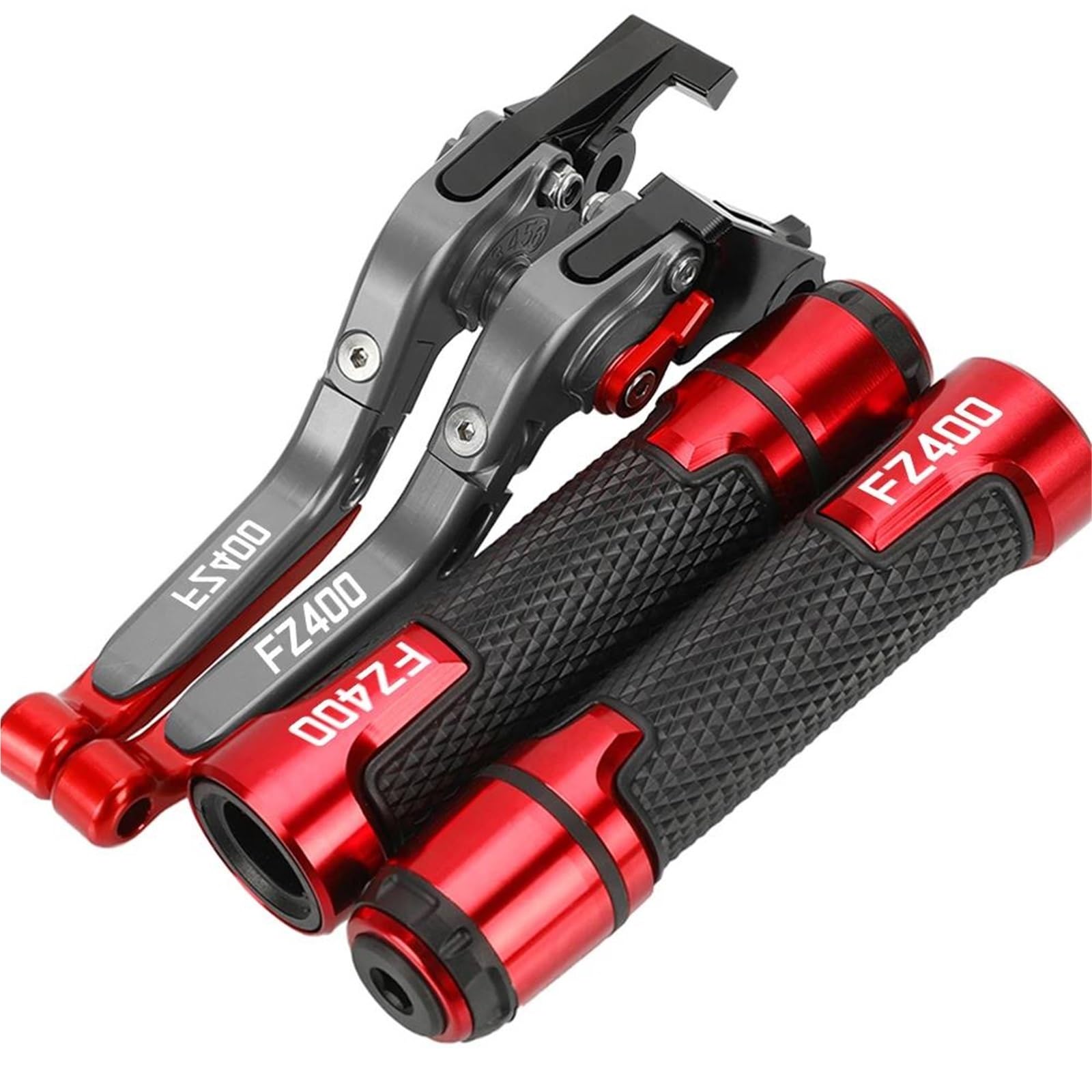 GQUIKGW Replace Motorcycle Extendable Adjustable Clutch Brake Levers Controller Lever Handle Motorcycles for Y-AMAHA FZ400 R FZ 400 1986-1988(Red 3)
