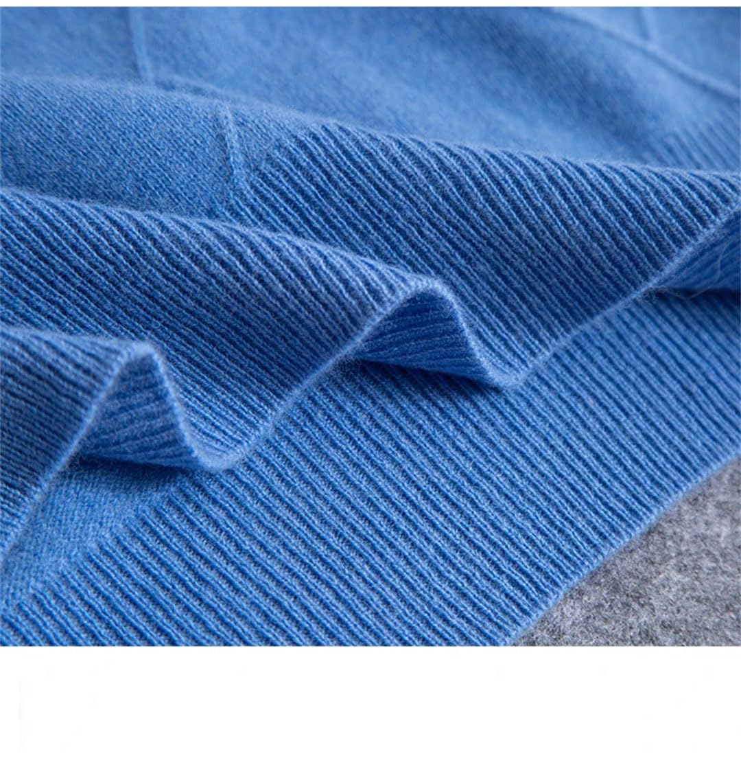 Inverno degli uomini 100% maglione di lana con scollo a V allentato pullover a maniche lunghe maglione di cachemire Plus Size tinta unita maglione