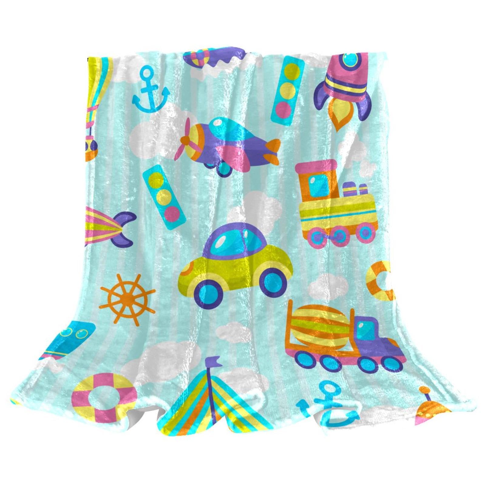 Couverture polaire jouet de transport plaid lit chambre salon 150x130cm