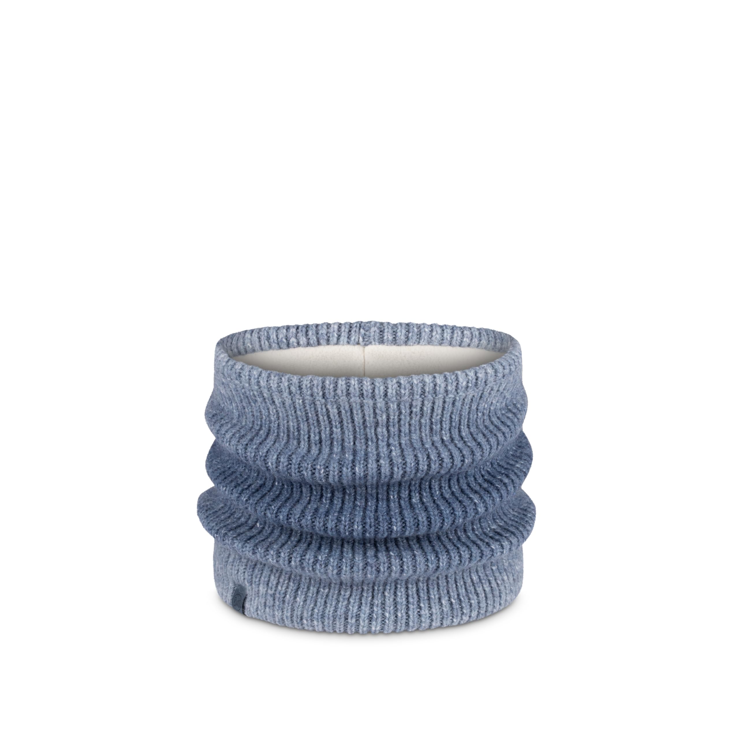Buff| Braga de cuello Knitted & Fleece Frio Extremo, Practico, Versatil, Moda, Aislamiento termico, Comodo Hombre Mujer Talla única Azul