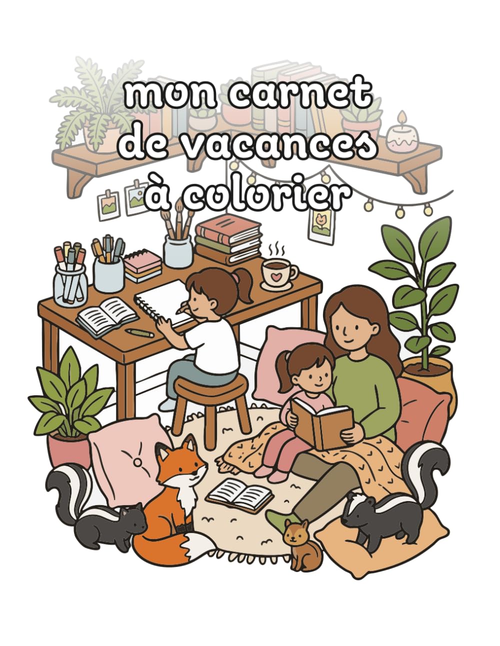mon carnet de vacances à colorier