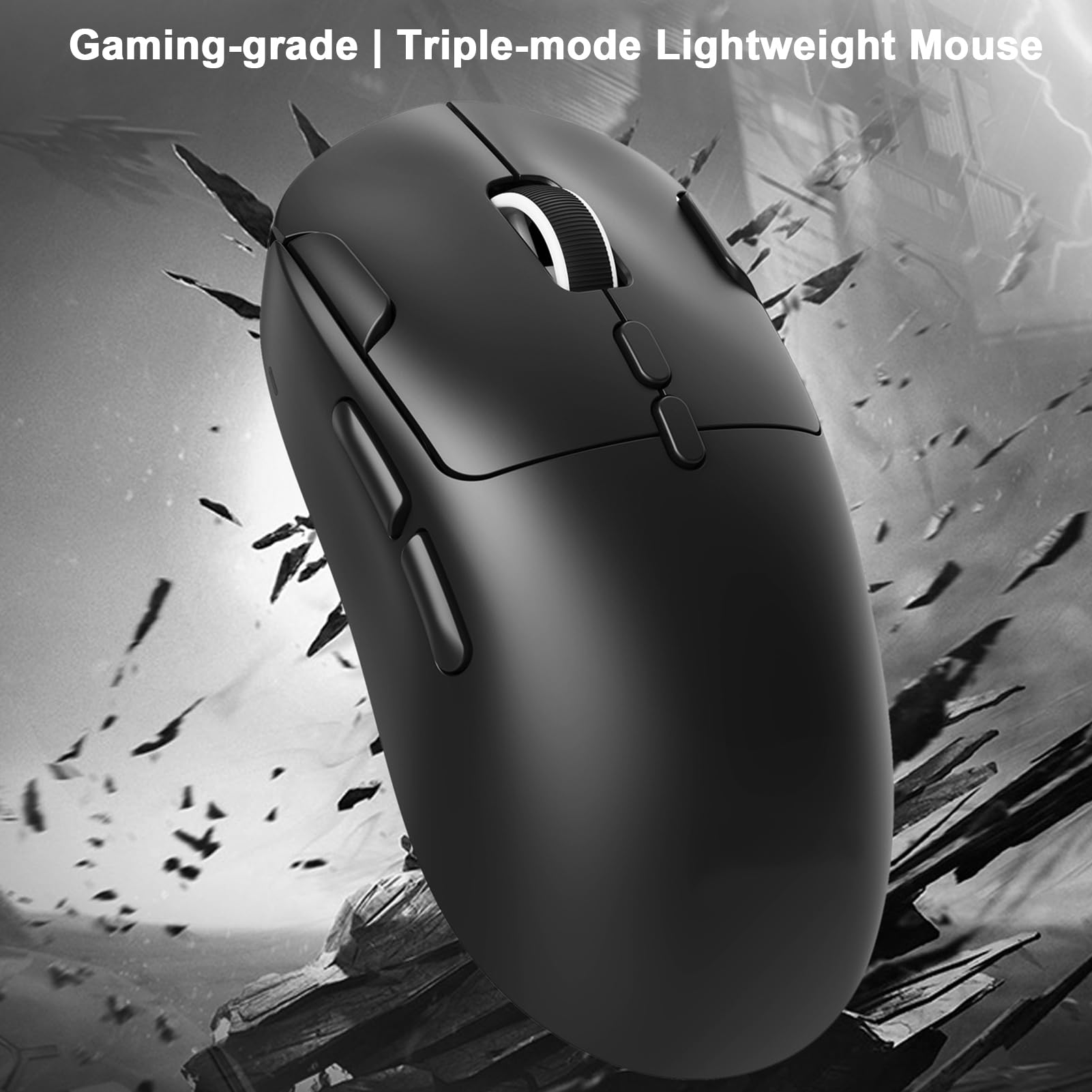 Ratón Ligero para Juegos 58g 3 Modos (Black)