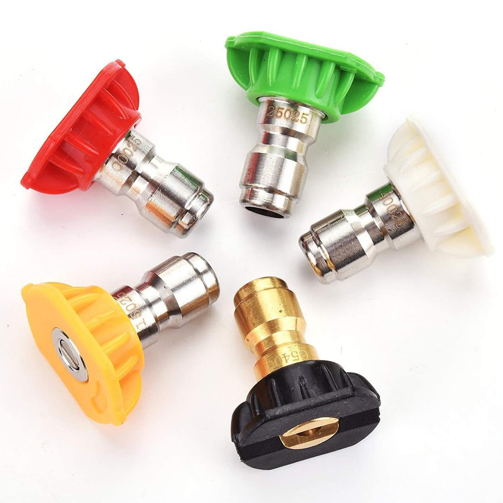 Varilla de extensión para hidrolimpiadora, varilla para hidrolimpiadora de coche, varilla de extensión para lavadora de alta presión 4000PSI, con 5 puntas de boquilla para una limpieza eficiente de