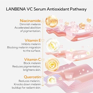 20% Vitamin C Serum For Face, 30 ML/ 1 Fl, Brightening Skin, Dark Spot Remover, Reduce Wrinkle, Anti Aging Glowing Serum, Facial Moisturizer with Niacinamide, Vitamin E, Hyaluronic Acid