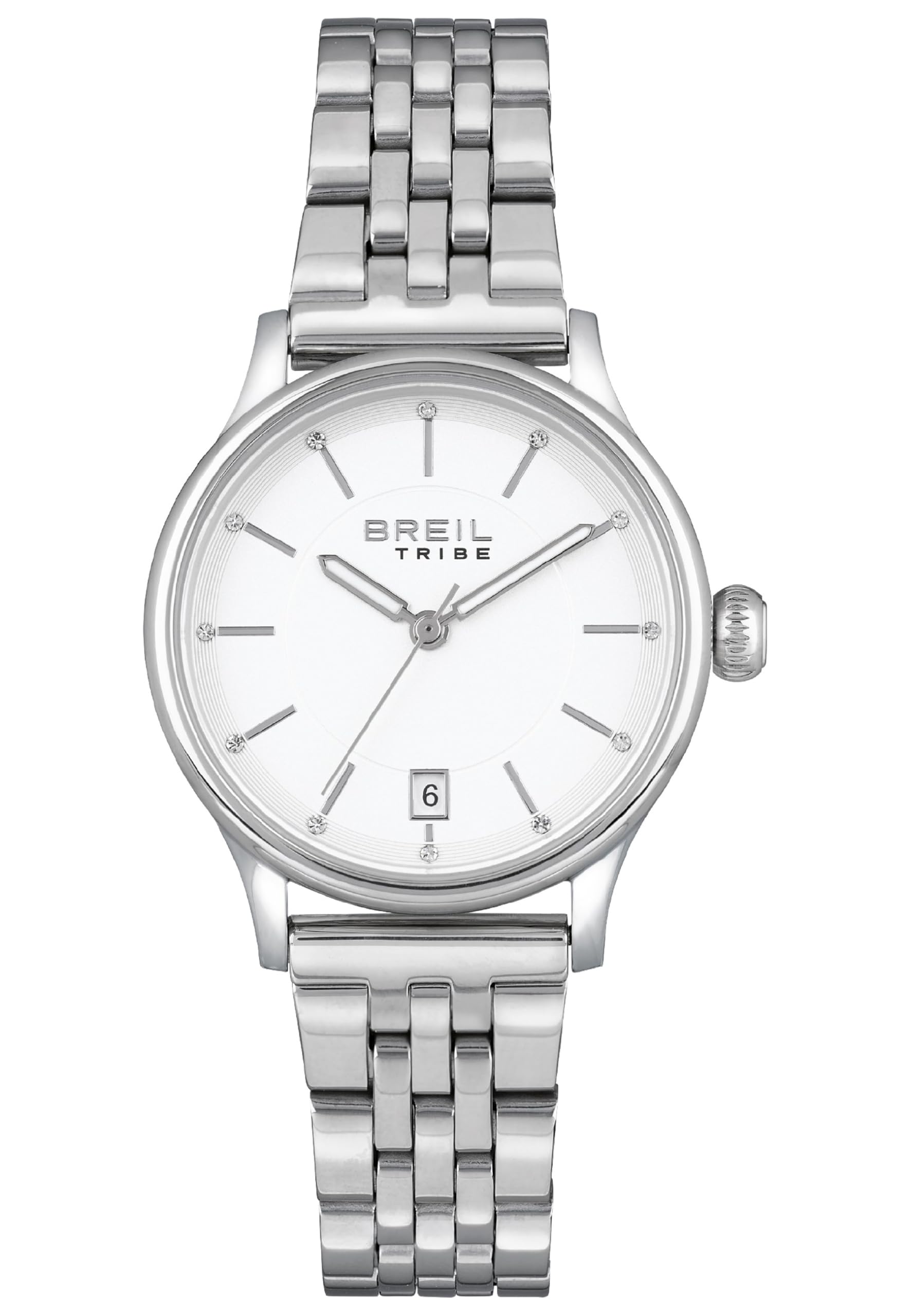 Breil Ladys' Classy Watch Collection Mono-Colour White dial 3 Hands Quartz Movement and Steel Bracelet EW0495
