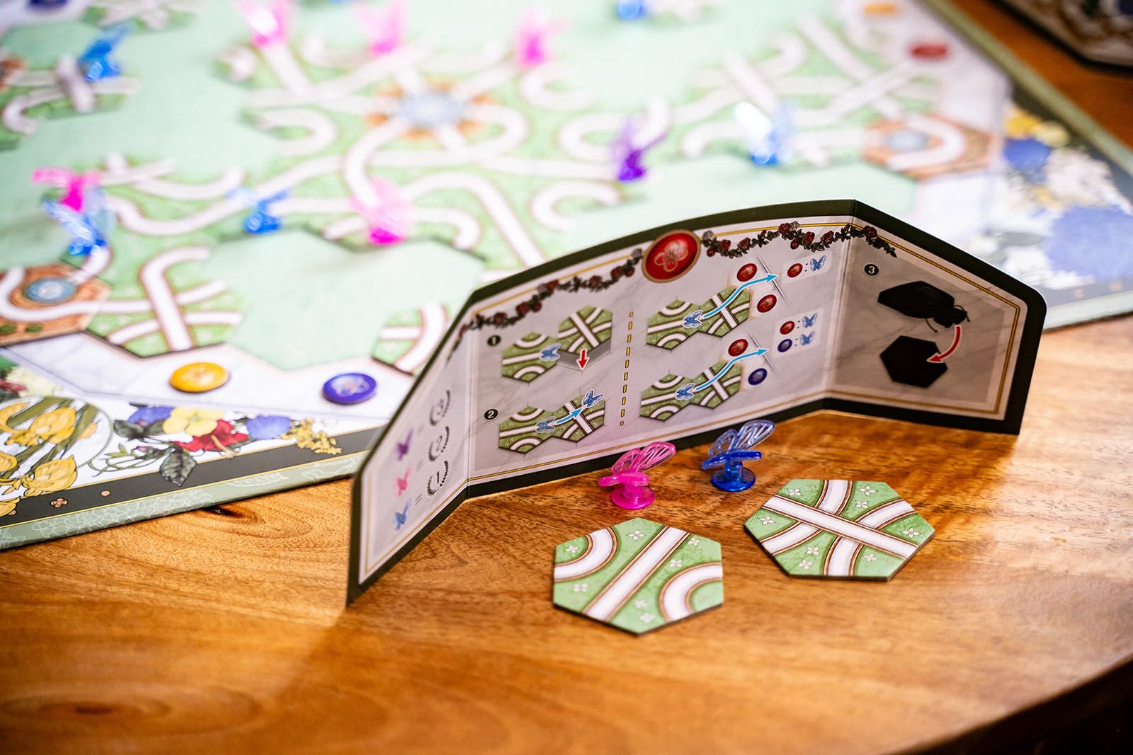 Capstone Games | Butterfly Garden | Boardgame by Reiner Knizia | Tile Placement Game for 2 to 4 Players Ages 8 and Up | English