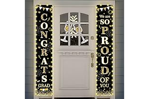 Celebrate in Style with Our Radiant Graduation Door Banners