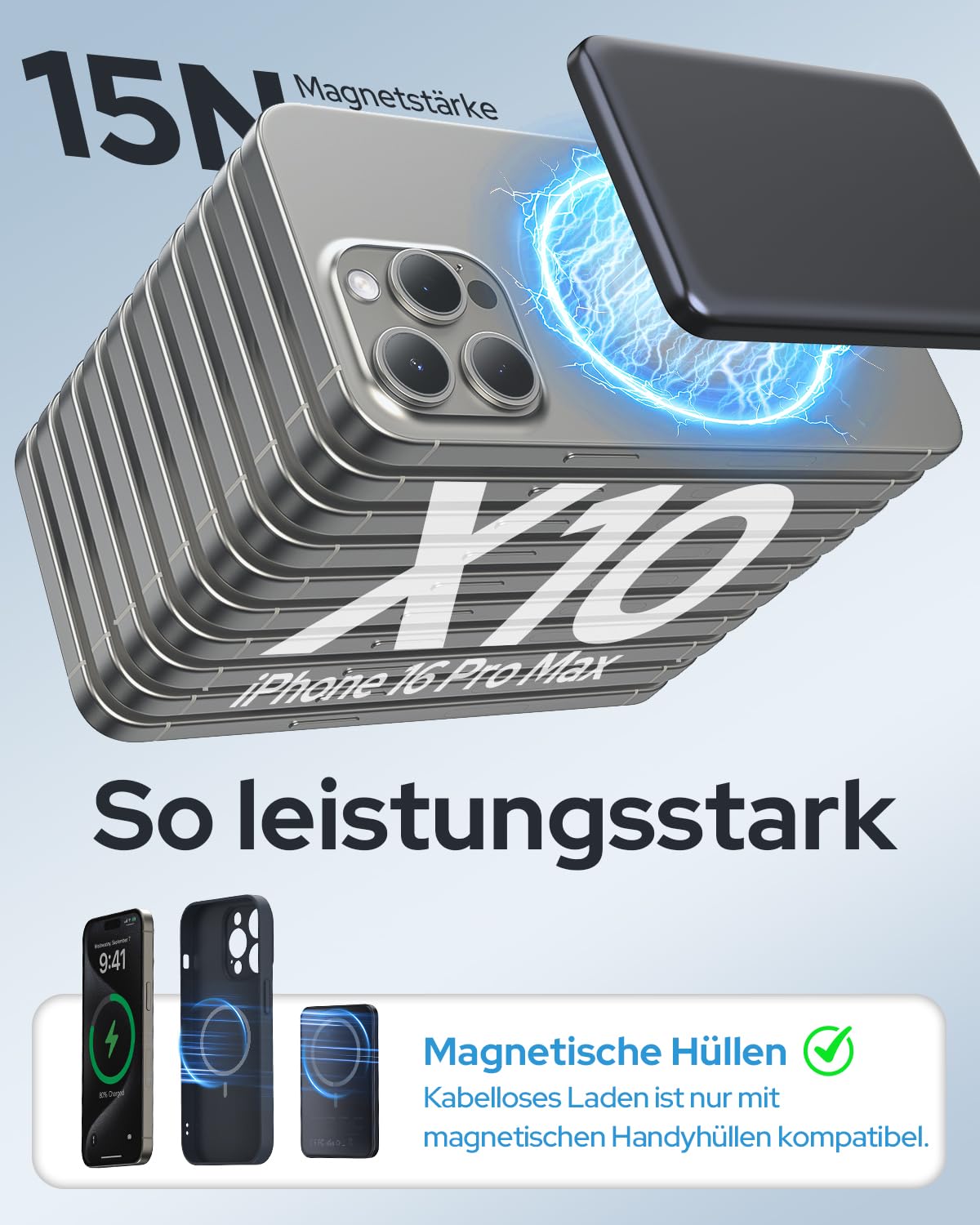 Power Bank Magsafe TRKOY Slim Wireless Charging - Dettaglio