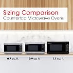 SHARP Countertop Microwave Oven with Removable 12.4" Carousel Turntable, 1000 Watt, 1.1 Cubic Feet, Black