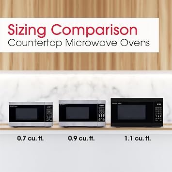 Sharp SMC1161KB 1.1 cu. ft. 1000W Black Countertop Microwave Oven