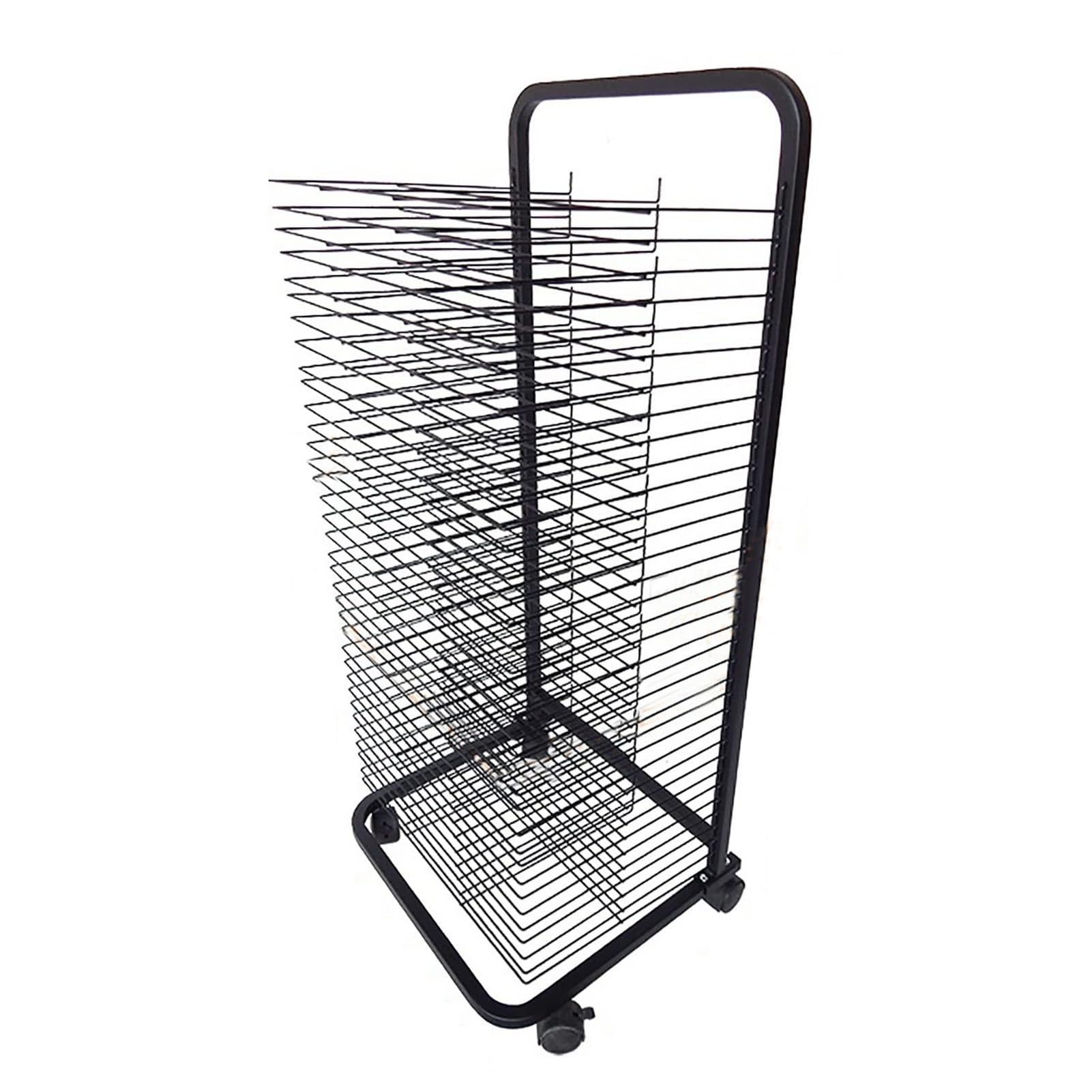 Aioneer Art Drying Rack, 35-Layer Drawing Drying Rack on Wheels, Space-Saving Rack, Stack Rack for Drawings, and More, Ideal for Classrooms, Art Studios and Homes