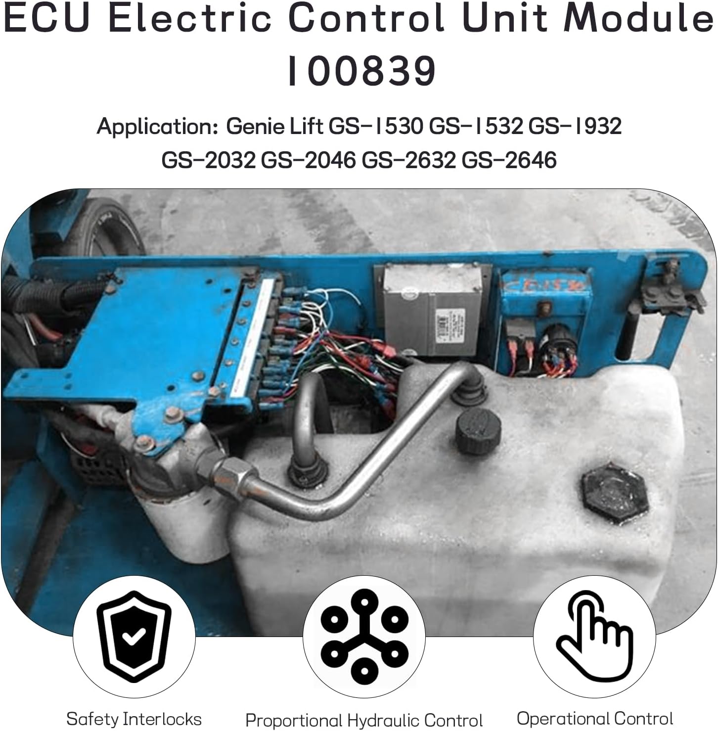 ECU Electric Control Unit Module 100839 100839GT for Genie Lift GS-1530 GS-1532 GS-1932 GS-2032 GS-2046 GS-2632 GS-2646