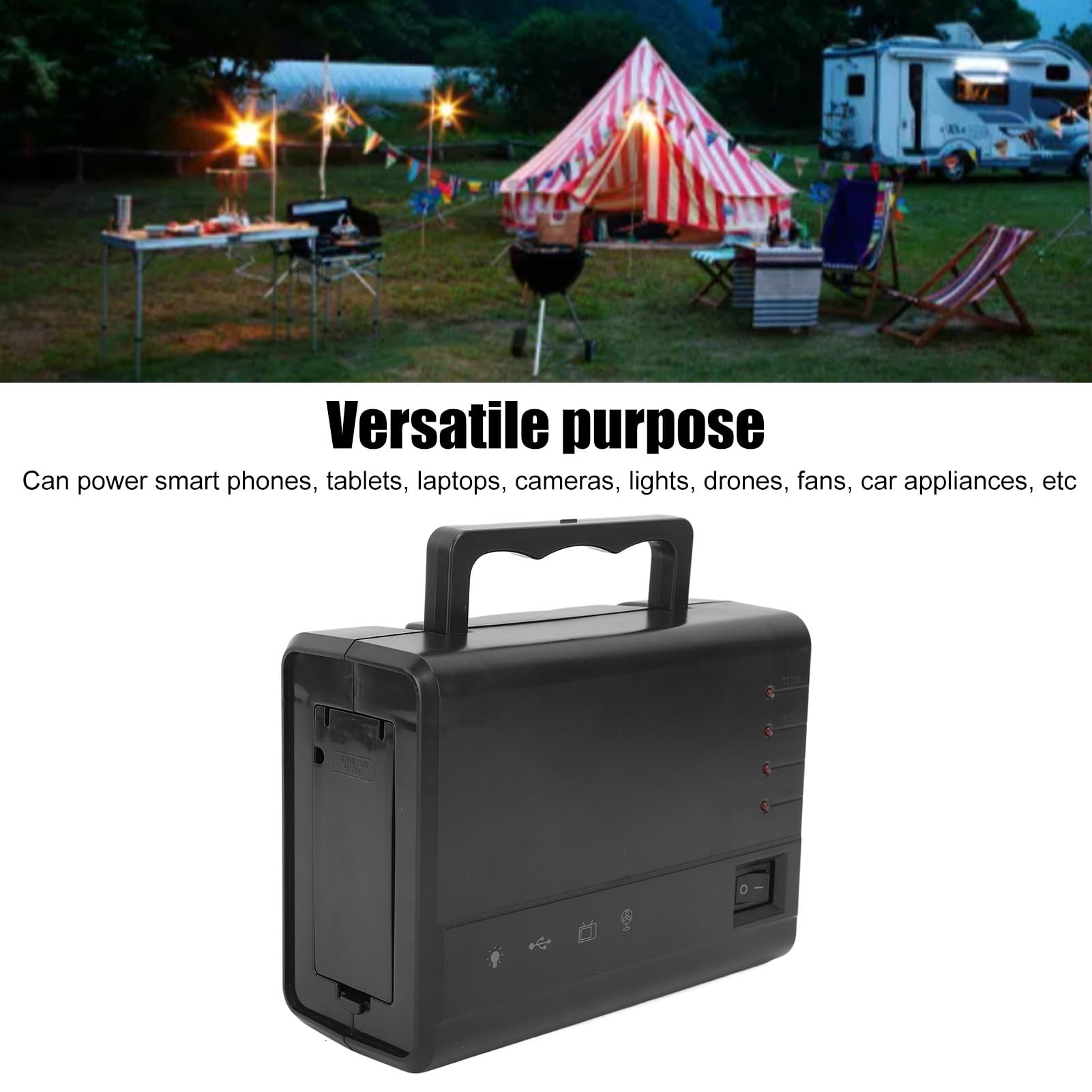 Centrale électrique Portable 5000mAh, Générateur Solaire, Batterie Externe, Camping D'urgence en Plein Air