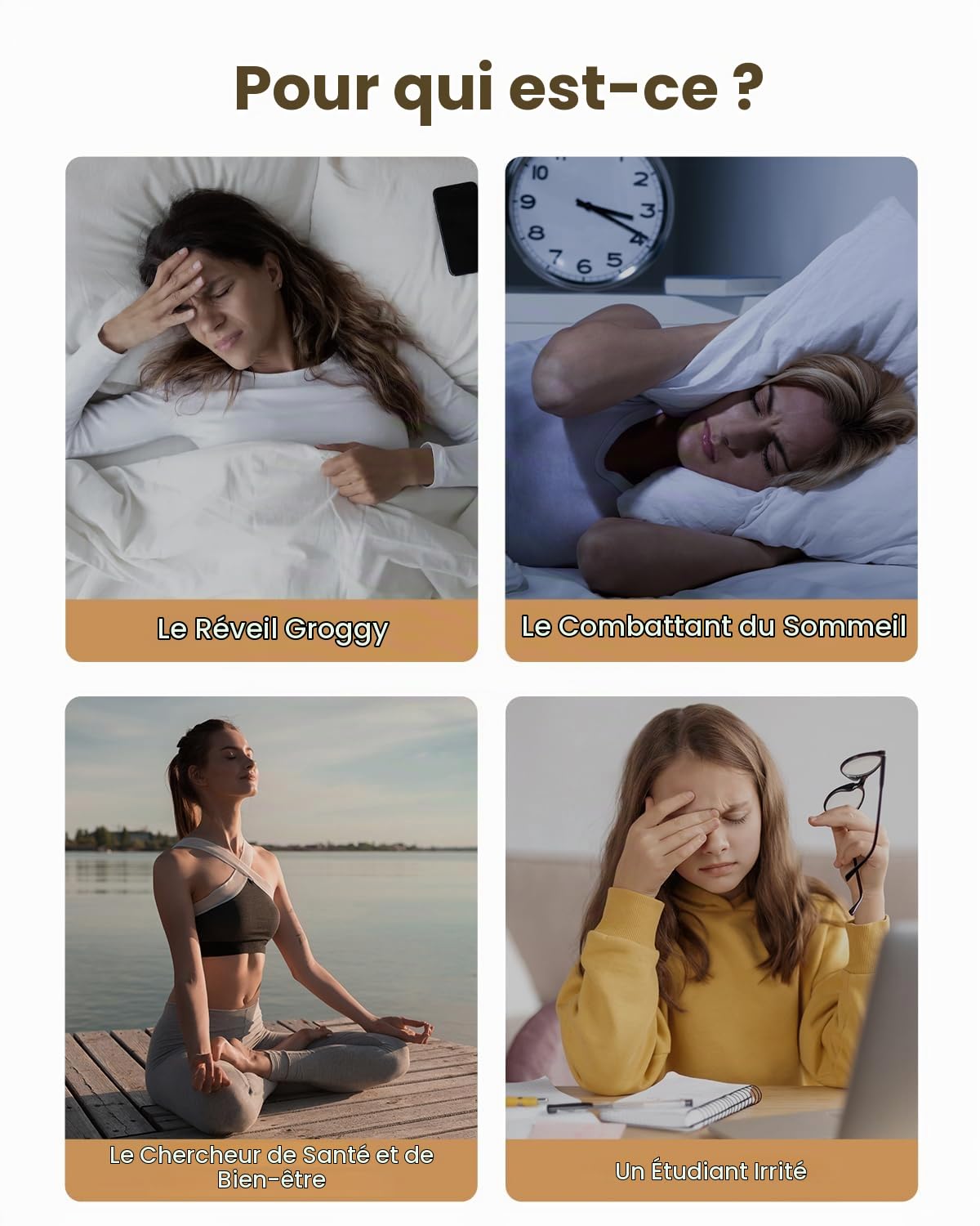 Lampe de Chevet 3 en 1 avec Chargeur sans Fil et Réveil Lumineux – Station d’Accueil pour iPhone, Veilleuse avec 20 Sons Apaisants, Simulateur d’Aube pour Chambre, Bureau et Table de Nuit