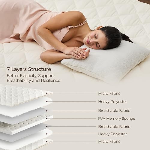 Miniatura 3 de Colchón japonés de suelo con funda lavable, colchón de futón plegable, tapete de tatami con espuma viscoelástica gruesa, tumbona enrollable para