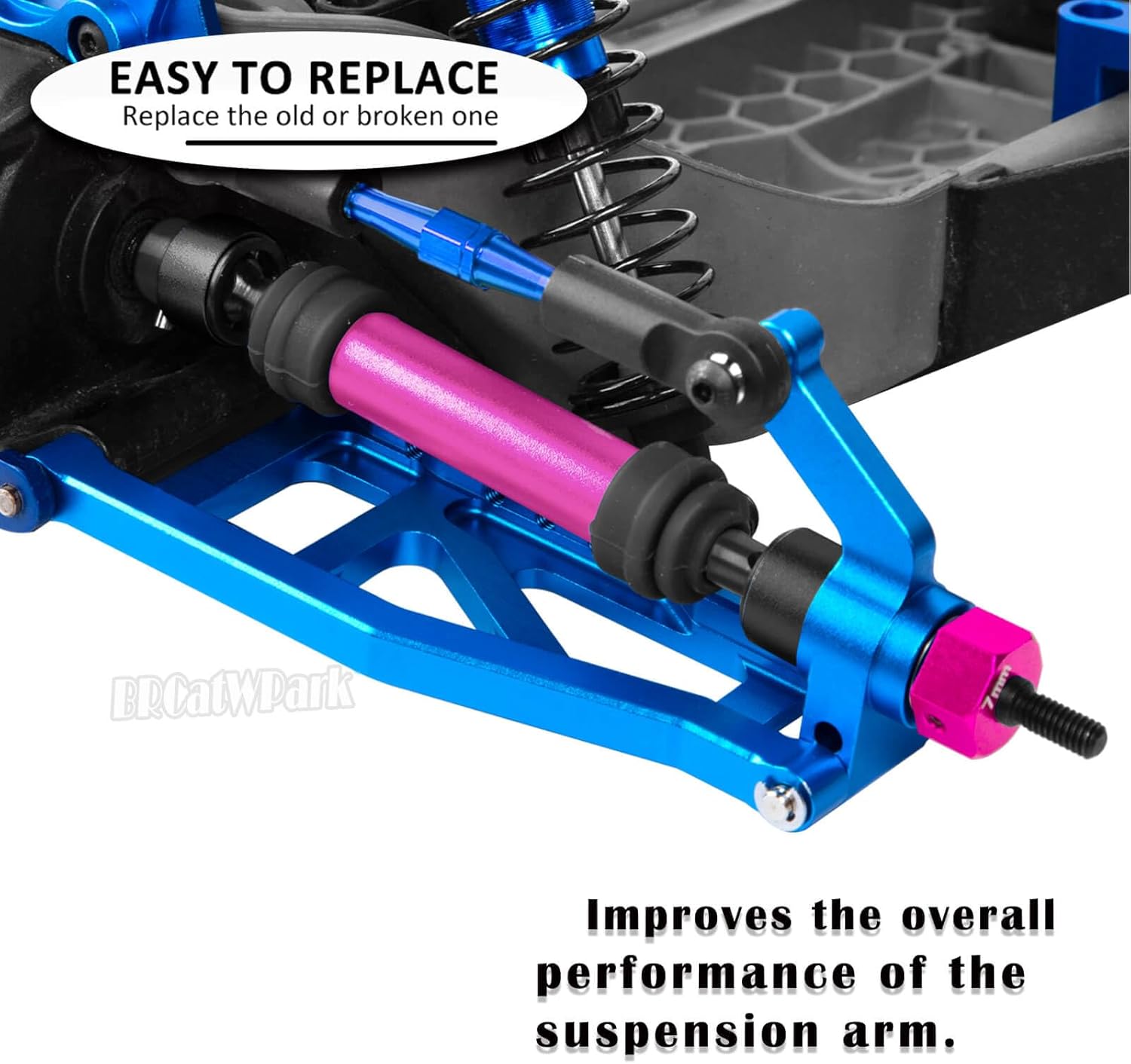 Drive Shaft Axles Upgrades Part for 1/10 Slash 4X4 VXL/Rustler 4X4 VXL/Stampede 4WD VXL,RC Steel #45 Front & Rear 4Pcs Driveshafts CVD w/ Hex Hops Up,Pink