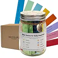 BBJ WRAPS Bible Verse Jar, Read Me When Bible Verses Jar For Daily Encouragement, Inspirational Prayer & Reflection, Christian Gifts For Women and Men, Religious Birthday Gifts For Her, Gift For Mom