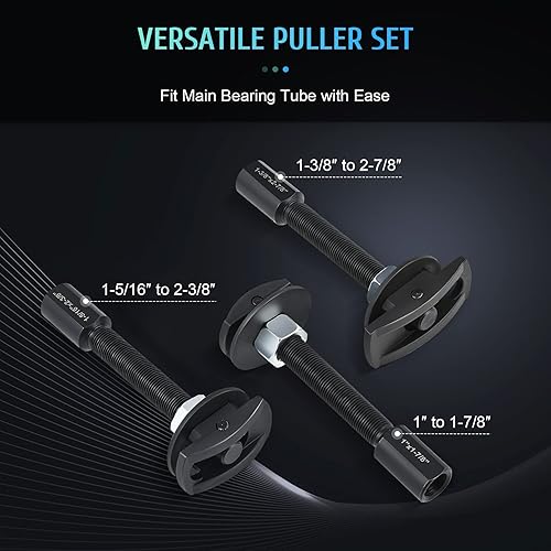 Miniatura 2 de Orion Motor Tech OMT Juego de herramientas extractor de rodamientos de eje trasero y 10 piezas de rodamientos de carreras y juego de instalación de